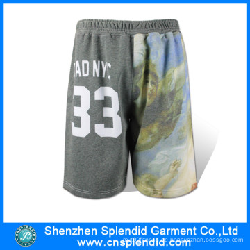 Großhandel Mens Sublimation Basketball Gym Fleece Shorts